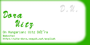 dora uitz business card